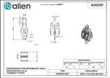 Allen公式図面・取扱説明書 (A2023P)
