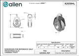 Allen公式図面・取扱説明書 (A2030HL)