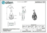 Allen公式図面・取扱説明書 (A2030HLF-873)