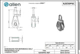 Allen公式図面・取扱説明書 (A2030PSC)