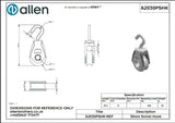 Allen公式図面・取扱説明書 (A2030PSHK)