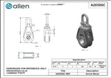 Allen公式図面・取扱説明書 (A2030SC)