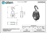 Allen公式図面・取扱説明書 (A2030SHK)