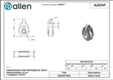 Allen公式図面・取扱説明書 (A2031P)