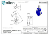 Allen公式図面・取扱説明書 (A2031XHL-873-)