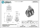 Allen公式図面・取扱説明書 (A2032HL)