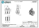 Allen公式図面・取扱説明書 (A2032P)