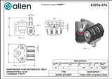 Allen公式図面・取扱説明書 (A2034-676)