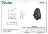 Allen公式図面・取扱説明書 (A2036M)