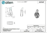 Allen公式図面・取扱説明書 (A2036P)