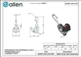 Allen公式図面・取扱説明書 (A2039-CAM-LDC)