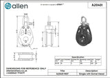 Allen公式図面・取扱説明書 (A20401)