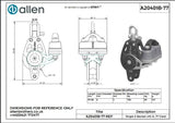 Allen公式図面・取扱説明書 (A20401B-77)