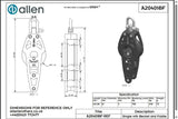 Allen公式図面・取扱説明書 (A20401BF)