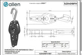Allen公式図面・取扱説明書 (A20401BFH)