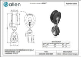 Allen公式図面・取扱説明書 (A20401S-2030)