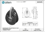 Allen公式図面・取扱説明書 (A20401S)