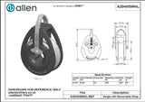 Allen公式図面・取扱説明書 (A20401SRHL)