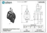 Allen公式図面・取扱説明書 (A20402B)
