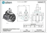 Allen公式図面・取扱説明書 (A20403-77)