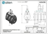 Allen公式図面・取扱説明書 (A20403B)