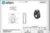 Allen公式図面・取扱説明書 (A2040Tii-)