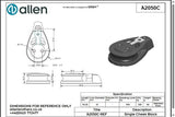 Allen公式図面・取扱説明書 (A2050C)