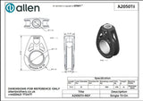 Allen公式図面・取扱説明書 (A2050Tii-)