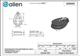 Allen公式図面・取扱説明書 (A2060C)
