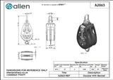 Allen公式図面・取扱説明書 (A2063)