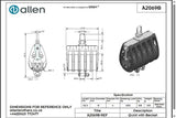 Allen公式図面・取扱説明書 (A2069B)