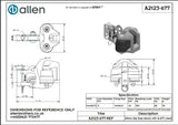 Allen公式図面・取扱説明書 (A2123-677)