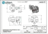 Allen公式図面・取扱説明書 (A2123-77)