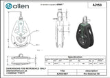 Allen公式図面・取扱説明書 (A2150)