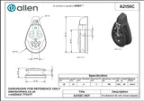 Allen公式図面・取扱説明書 (A2150C)