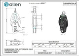Allen公式図面・取扱説明書 (A2150FIDDLE)