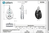 Allen公式図面・取扱説明書 (A2360)