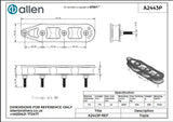 Allen公式図面・取扱説明書 (A2443P)