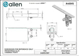 Allen公式図面・取扱説明書 (A4001S)