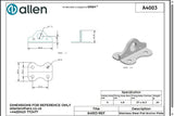 Allen公式図面・取扱説明書 (A4003)