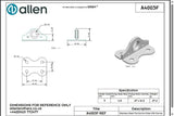 Allen公式図面・取扱説明書 (A4003F)