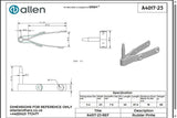 Allen公式図面・取扱説明書 (A4017-23)