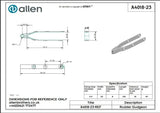 Allen公式図面・取扱説明書 (A4018-23)