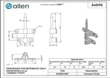 Allen公式図面・取扱説明書 (A4019S)