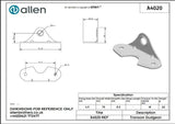 Allen公式図面・取扱説明書 (A4020)