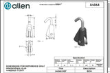 Allen公式図面・取扱説明書 (A4068)