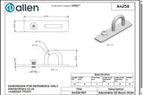 Allen公式図面・取扱説明書 (A4258)