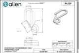 Allen公式図面・取扱説明書 (A4259)