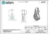 Allen公式図面・取扱説明書 (A4279)
