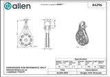 Allen公式図面・取扱説明書 (A4296)